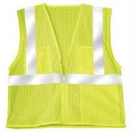 3ZDP9 High Visibility Vest, Class 2, 5XL, Lime