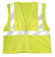 3ZDP5 High Visibility Vest, Class 2, 3XL, Lime