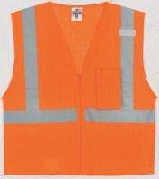 3ZDR8 High Visibility Vest, Class 2, 2XL, Orange