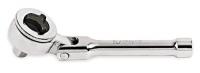3ZE91 Ratchet, Flex-Head, 3/8 Dr, 5-3/8 In