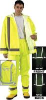 3ZEU2 Hi-Vis Rain Pants, Hi-Vis Ylw/Green, 2XL