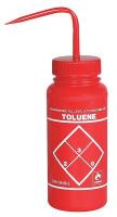 3ZFH7 Wash Bottle, Wide, LDPE, Polypropylene, PK 6