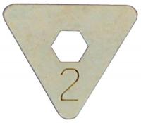 3ZHN6 Replacement Cam Set, 1/8 In. L