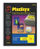 3ZHZ3 Laser Label, Yellow, 2 5/8In, PK25