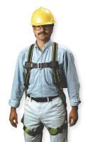 3ZL79 Full Body Harness, Universal, 400 lb, Green