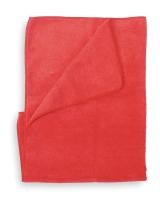 3ZNE5 Microfiber Cloth, Red, PK 12