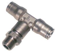 3ZNR1 Male Branch Tee, Tube 3/8 In, Thread 3/8In