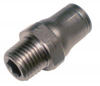 18E450 Male Connector, Tube x BSPP, 1/2 In x24mm