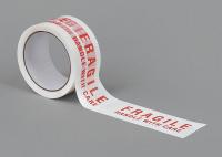 15C753 Carton Sealing Tape, Red/White, 2In x 55Yd