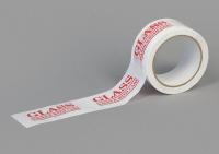 15C759 Carton Sealing Tape, Red/White, 2In x 55Yd