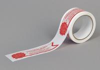 15C760 Carton Sealing Tape, Red/White, 2In x 55Yd