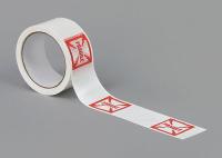 15C761 Carton Sealing Tape, Red/White, 2In x 55Yd