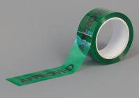 15C762 Carton Sealing Tape, Green/Black, 2Inx55Yd