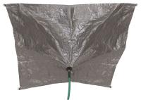 3ZRU3 Tarpaulin, Drainage, Cut Size 5x5Ft