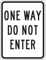 3ZTH7 Traffic Sign, 24 x 18In, BK/WHT, Text, R6-2A