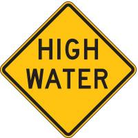 4KTP7 Traffic Sign, 30 x 30In, BK/YEL, ENGR GR AL