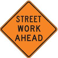 6CFK6 Traffic Sign, 30 x 30In, BK/ORN, Text, MUTCD