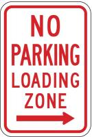 6CFN3 Parking Sign, 18 x 12In, R/WHT, R7-6R