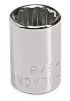 3ZU69 Socket, 1/4 Dr, 10mm, 12 Pt