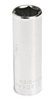 3ZU75 Socket, Deep, 1/4 Dr, 6mm, 6 Pt
