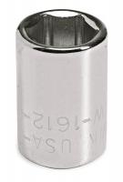 3ZU88 Socket, Deep, 1/4 Dr, 9mm, 12 Pt