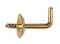 3ZVG7 Shoulder Hook, Steel, 1/2 In L, PK 5