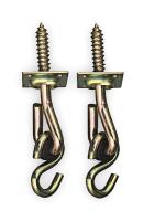 3ZVJ7 Swing Hook Kit, Steel, 6 In L, PK 2
