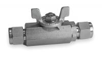 3ZVT1 SS Ball Valve, Tube x Tube, 1/2 In