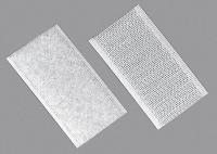 16U735 Hook and Loop, 1x2 In, White, PK 400