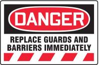 3ZYY1 Danger Sign, 24 x 36In, R and BK/WHT, ENG