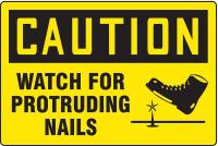 3ZYZ7 Caution Sign, 24 x 36In, BK/YEL, PLSTC, ENG