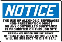 3ZZA4 Notice Sign, 24 x 36In, R and BK/WHT, PLSTC