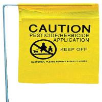 3ZZN4 Marking Flag, Yellow, Pesticide, PVC, PK50