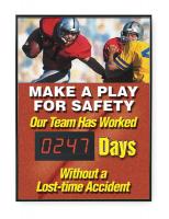 3ZZR2 Safety Scoreboard, 28 x 20In, ENG