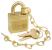 38W806 - Padlock with Bumpstop, 9/32 in H, Steel Подробнее...