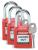 39N161 - Lockout Padlock, KA, Red, 1/4 In., PK3 Подробнее...