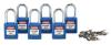 39N171 - Lockout Padlock, KA, Blue, 1/4 In., PK6 Подробнее...