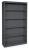 3CTG1 - Bookcase, Steel, 5 Shelf, Black, 72Hx46W Подробнее...