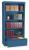3CTN7 - Bookcase Drawer Cabinet, 4 Shelf, Blue Подробнее...