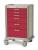 3CWG4 - Medical Cart, Steel/Polymer, Taupe/Red Подробнее...