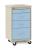 3CWJ7 - Compact Cart, Steel/Polymer, Taupe/Blue Подробнее...