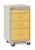 3CWJ8 - Compact Cart, Steel/Polymer, Taupe/Yellow Подробнее...