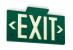 3EYL8 - Exit Sign, 8-3/4 x 15-3/8In, WHT/GRN, Exit Подробнее...