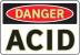 3GCG1 - Danger Sign, 7 x 10In, R and BK/WHT, Acid Подробнее...