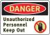 3GAV2 - Danger Sign, 7 x 10In, R and BK/WHT, ENG Подробнее...