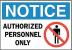 3JB49 - Notice Sign, 7 x 10In, R, BL and BK/WHT Подробнее...