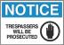 3JE22 - Notice Sign, 10 x 14In, BL and BK/WHT, ENG Подробнее...