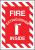 3JY81 - Fire Extinguisher Sign, 10 x 14In, WHT/R Подробнее...