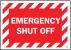 3JY84 - Fire Emergency Sign, 7 x 10In, WHT/R, ENG Подробнее...