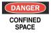 3NY25 - Danger Sign, 10 x 14In, R and BK/WHT, ENG Подробнее...